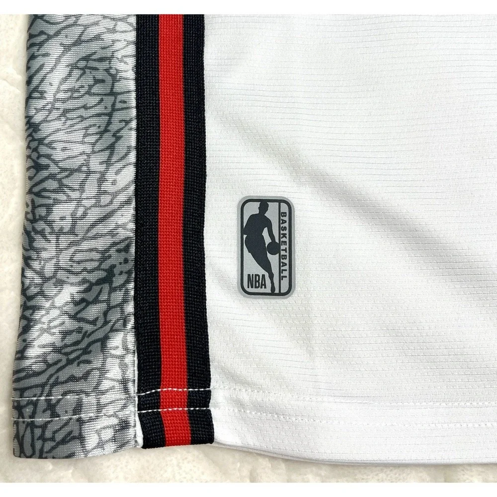 NBA Youth Basketball Jersey Tank Top White Mesh Athletic Sleeveless Shirt 18-20